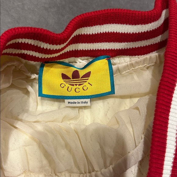 Gucci Cream Skirt with Red and Yellow Stripes - Picture 3 of 6